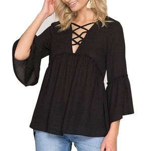Silk Baby Doll Top